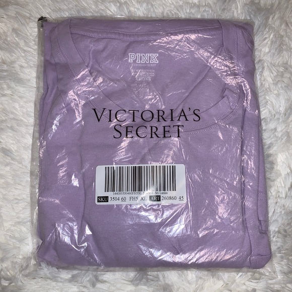 VS PINK LONG SLEEVE CAMPUS TEE - Picture 4 of 4